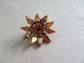 Red Rhinestone Star Pin Brooch Vintage Costume Jewelry