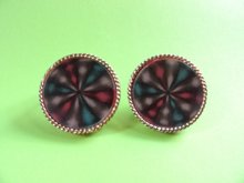 1960's Lenticular Earrings Vari Vue Vintage Jewelry