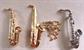 Saxophone Pin Lot Musician Vintage Jewelry 