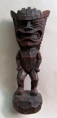 Vintage Resin Tiki Idol Statue Luau Tropical Party Bar Decor Hawaiian 