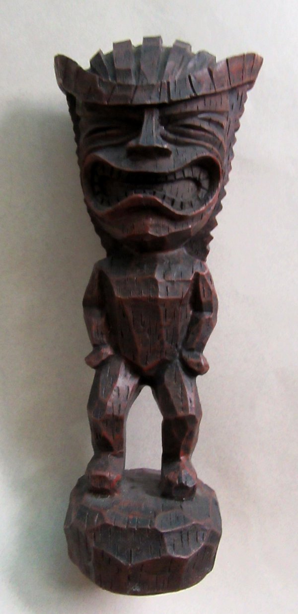 Vintage Tiki Idol Statue Luau Hawaiian Decor