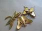 Vintage Cloisonne Butterfly Pin Combo Pendant and Dragonfly Costume Jewelry