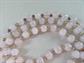 Vintage Genuine Pink Rose Quartz Necklaces Genuine Stone Ladies Jewelry