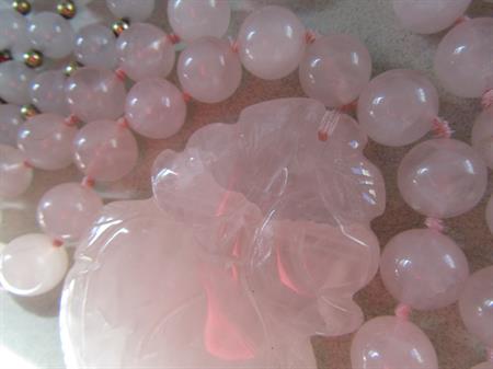 Vintage Genuine Rose Quartz Necklaces 