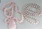 Vintage Genuine Pink Rose Quartz Necklaces Genuine Stone Ladies Jewelry