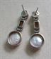 Chapal Zenray Sterling Silver Gemstone and Genuine Fresh Water Pearl Pierced Earrings Fine Jewelry