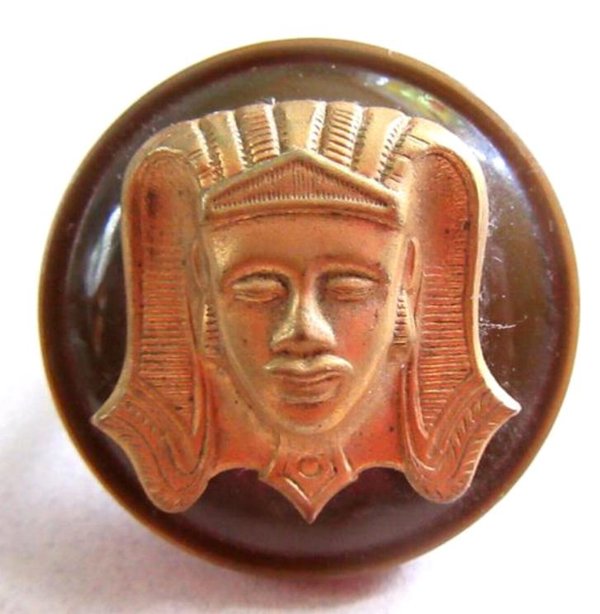 Shriners Egyptian Pharaoh Celluloid Tassel Scarf Ring ? Antique Accessories