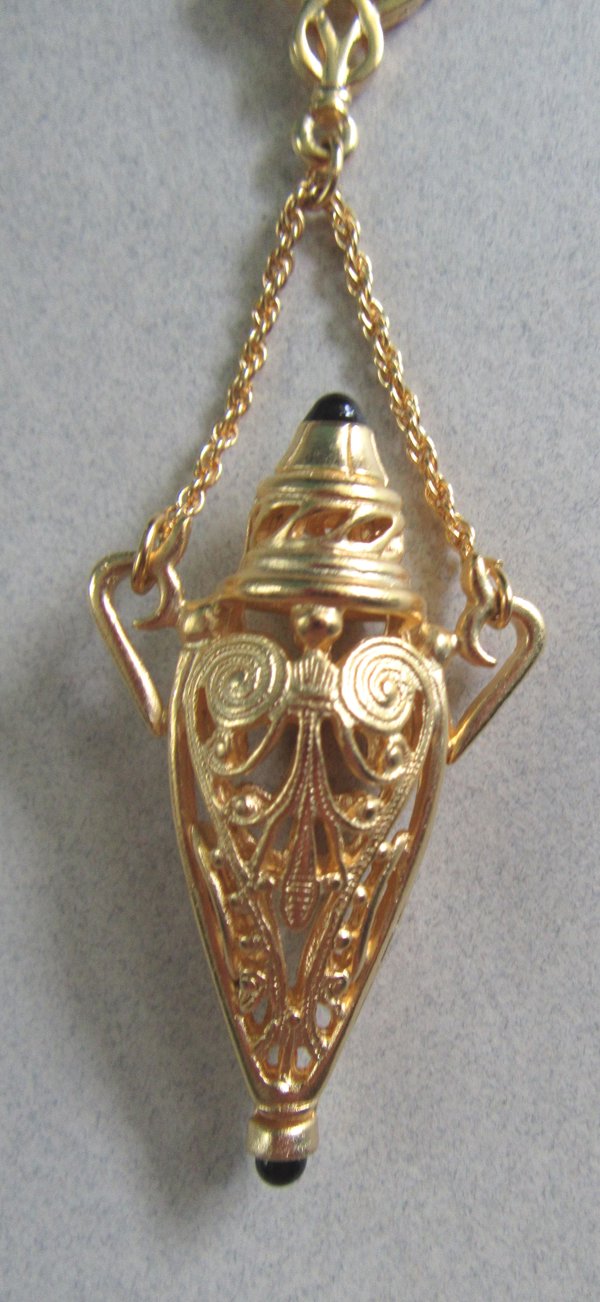 Art Deco Style  Urn Pendant Necklace Never Worn