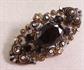 Victorian Style Black Rhinestone Pin Vintage Jewelry