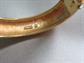 Vintage Monet Textured Bangle Hinged Bracelet Gold Tone Signed Costume Jewelry