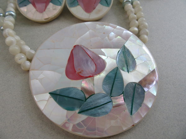 Vintage Karla Jordan Necklace Set 1980's Signed Jewelry