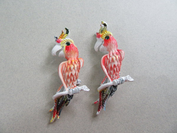Vintage Parrot Pin Set