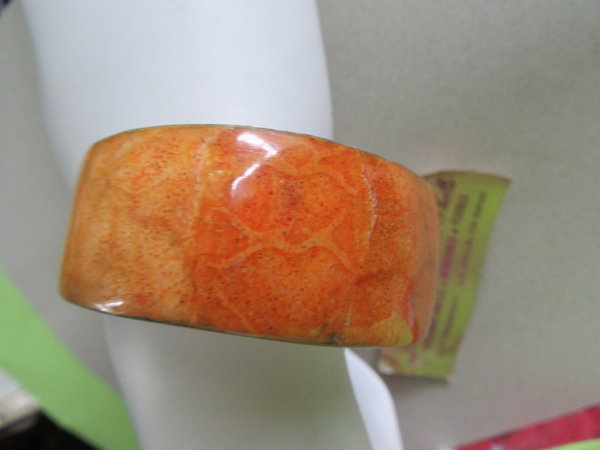 Genuine Sponge Coral Bracelet Smaller Wrist Never Worn Vintage Jewelry 