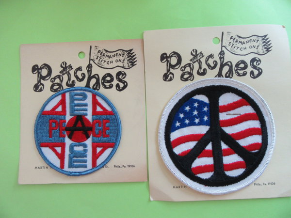 Vintage Peace Embroidered Patch Your Choice Never Worn