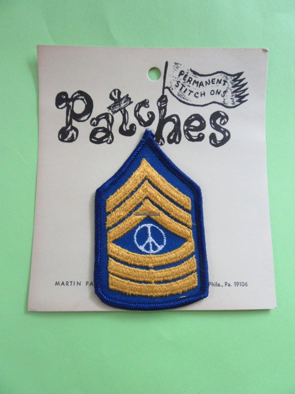 Vintage Military Style Peace Military Style Patch Never Used