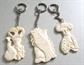 Carved Bone Pendants or Key Fobs Astrological Pisces Capricorn Aries Zodiac 