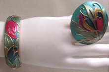 1980's Pin Bracelet Set Vintage Jewelry