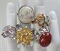 Costume Ring Lot Crystals Stone Opals ? Fun Dress Up