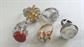 Costume Ring Lot Crystals Stone Opals ? Fun Dress Up