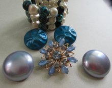 1950's Blue Vintage Jewelry Lot