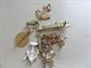 Vintage Figural Pin Jewelry Lot Wrench Pot Belly Stove Anchor Clock Umbrellas Fire Hydrant Costume Jewelry