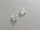 Small Clear Vinyl Earring Back Pair