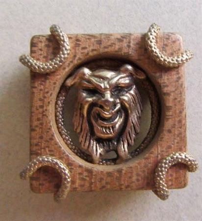 Vintage Devil Cufflink Part  Jewelry Making Supplies