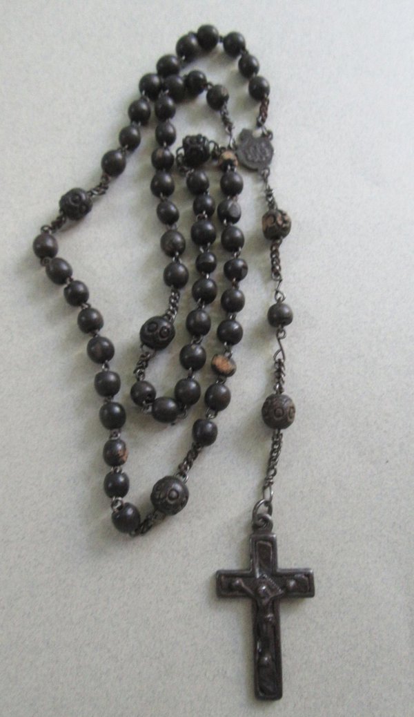 Vintage Wood Rosary As Is Religious Christian Catholic