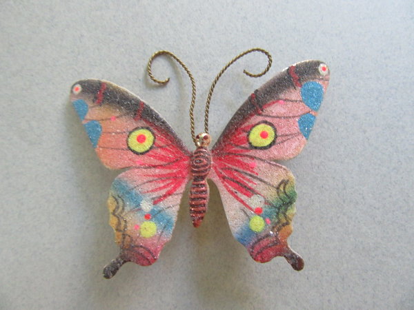 Vintage Micro Bead Butterfly Pin Korea