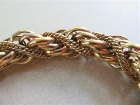 Vintage Monet Rope Bracelet  Signed Jewelry 
