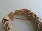 Vintage Monet Bracelet Twisted Gold Tone Rope w/Safety Chain Signed Vintage Jewelry 