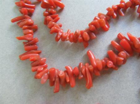 Vintage Genuine Coral Necklaces Jewelry Making Supplies