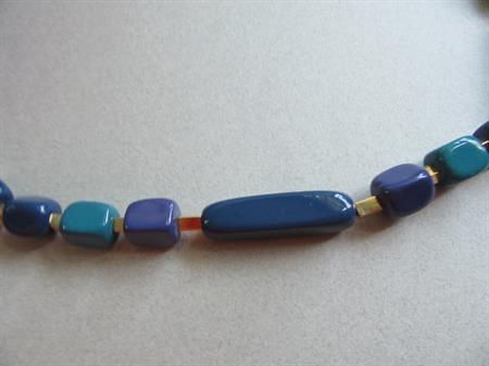 Vintage Crown Trifari Lucite Necklace Signed Jewelry