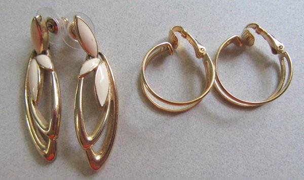 Vintage Trifari Earrings Signed Jewelry