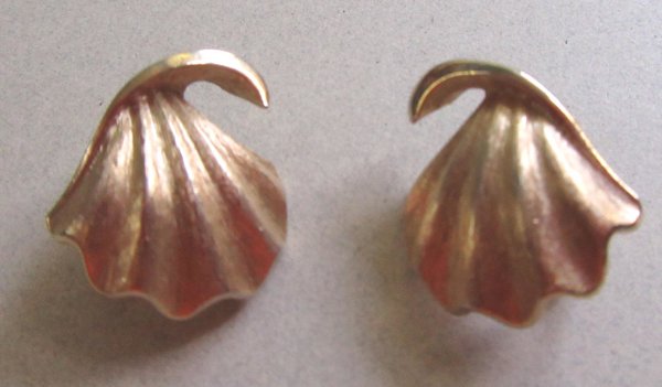 Vintage Crown Trifari Earrings ClipEarrings Signed Jewelry