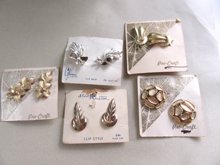 1950's Earrings Lot  Signed Vintage Jewelry