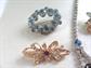 Vintage Rhinestone Jewelry Lot Astra Joseph Weisner Signed Necklace Pins Brooches