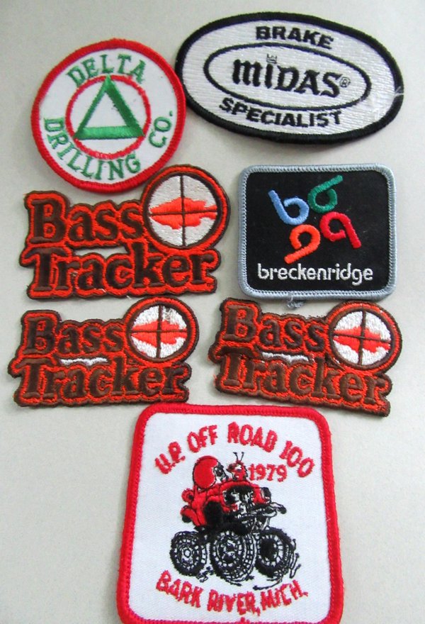 Vintage Patch Lot Bass Tracker And More