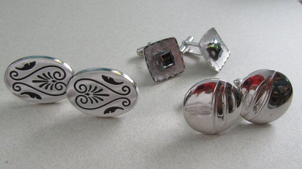 Vintage Cufflinks Lot Swank Hickok Hayward Sterling Men's Jewelry