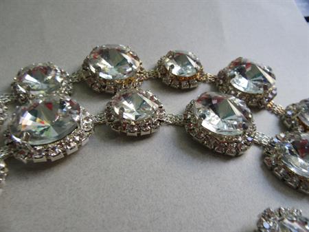 Rivoli Rhinestone Large Mesh Trim Outrageous! Sewing Destash 