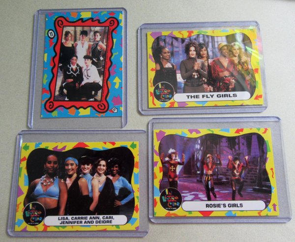 Living Color Fly Girls Card Lot Jennifer Lopez Carrie Ann Inaba Rosie Perez 1992  TV Memorabilia