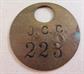 Vintage J.C.C. Brass Tag Employee Badge?
