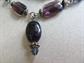 Vintage and Up Purple Rhinestone Costume Jewelry Lot Pins Necklace 