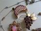 Vintage and Up Purple Rhinestone Costume Jewelry Lot Pins Necklace 