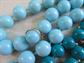 Vintage Blue Beads Necklace Lot Lassie Pendant Necklace Collie Dog Costume Jewelry