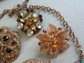 Vintage And Up Rhinestone Pin Lot And More