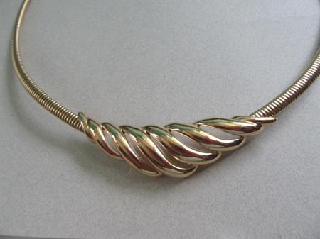 Trifari Mesh Rope Necklace Signed Vintage Jewelry 