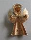 ART Arthur Pepper Christmas Rhinestone Angel Pin Holiday Vintage Costume Jewelry Religious Christian