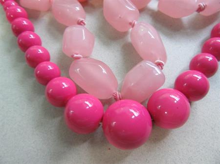 Vintage Pink Necklaces Lot