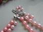 Vintage Pink Necklaces Lot Costume Jewelry